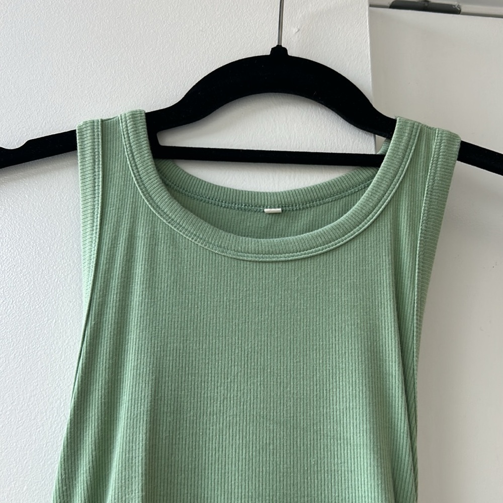 Crew Neck Tank Dress Ribbed - Picture 7 of 7